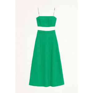 HVN Tender Loving Care Green Eyelet Skirt Matching Set Size 4